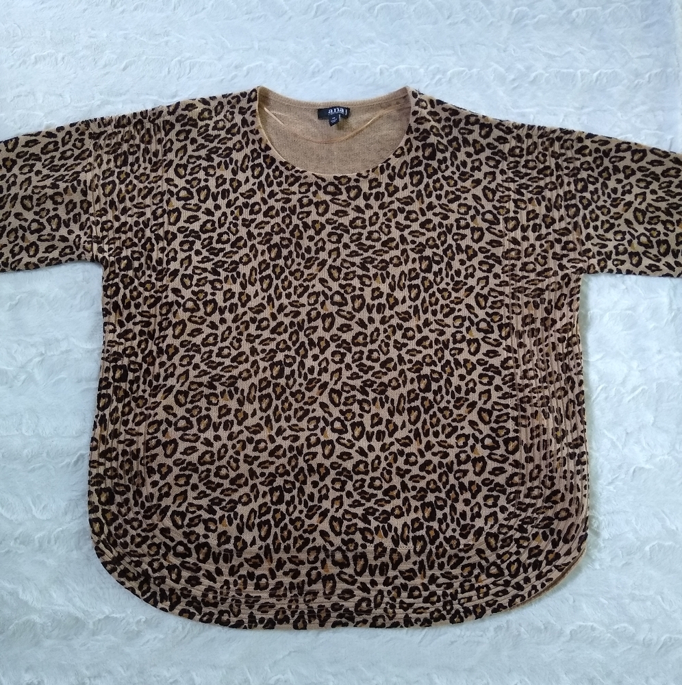 A.N.A. Leopard Print Sweater